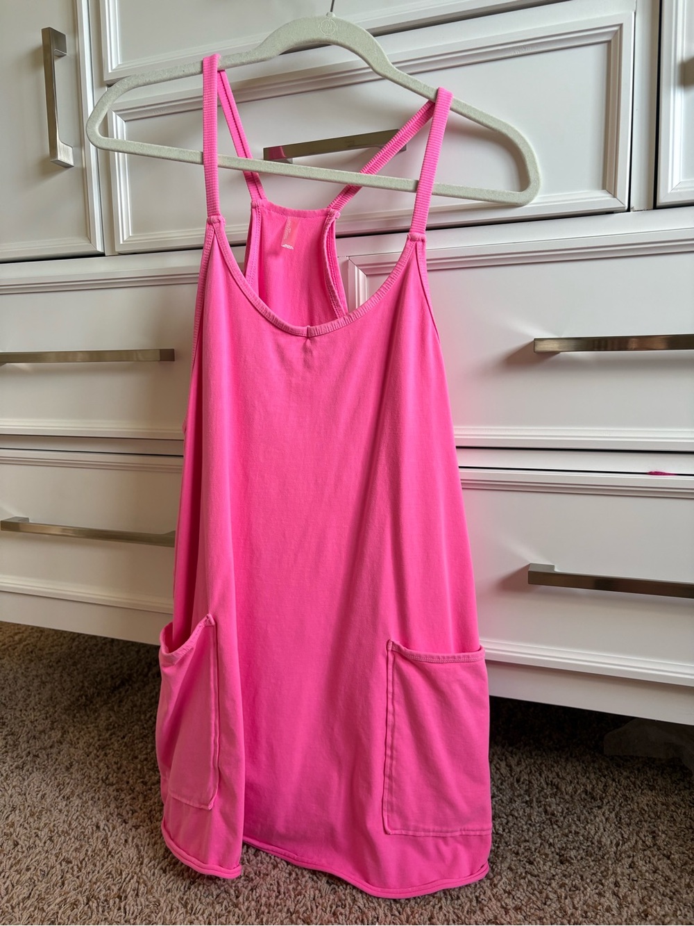 FP Movement Women's Pink Athletic Dress with Shorts and Pockets